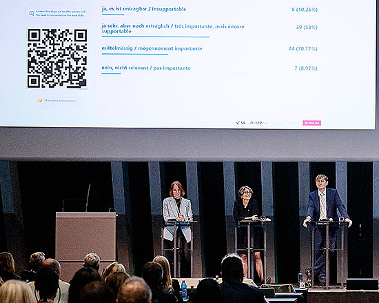 forumofac.25: da sinistra a destra: Martine Ruggli, Manuela Weichelt et Stefan Meierhans - © forumofac25 / Sedrik Nemeth